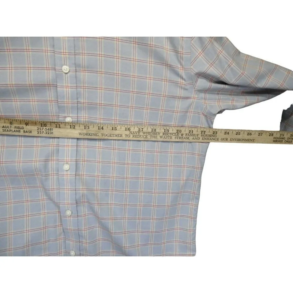 UNTUCKit Shirt Mens Size L Long Sleeve Wrinkle Free Button Up Plaid Ridgeview WF - Picture 7 of 10
